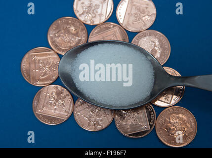 Vorschlag, Sondersteuer auf zuckerhaltige Getränke, London Stockfoto