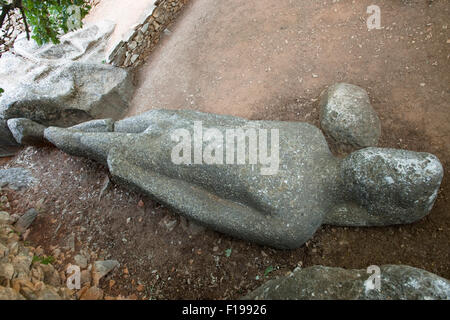 Griechenland, Kykladen, Naxos, Kouros von Flerio Stockfoto