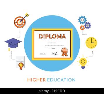 Diplom-Symbol Stock Vektor