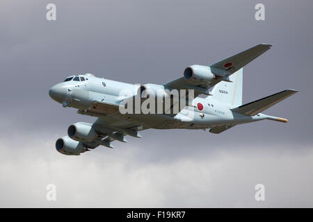 Seefernaufklärer Japan Maritime Self Defence Kawasaki P1 beim RIAT Royal International Air Tattoo RAF Fairford Juli 2015 Stockfoto