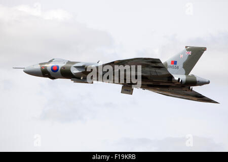 Avro Vulcan B2 XH558 anzeigen beim RIAT Royal International Air Tattoo RAF Fairford Juli 2015 Stockfoto