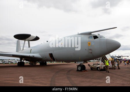 RAF Boeing e-3 Sentry AWACS beim RIAT Royal International Air Tattoo RAF Fairford Juli 2015 Stockfoto