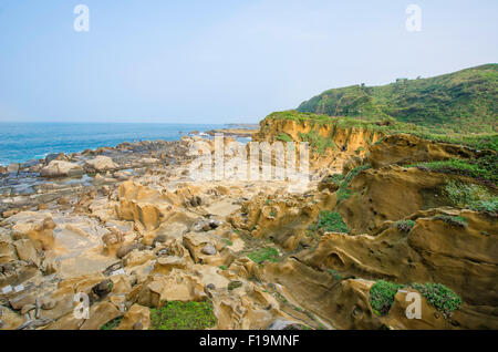 Ho Ping Insel Hi Park Hotel liegt in Keelung, Taiwan. Es ist an der Küste als Seashore Park eingerichtet. Stockfoto