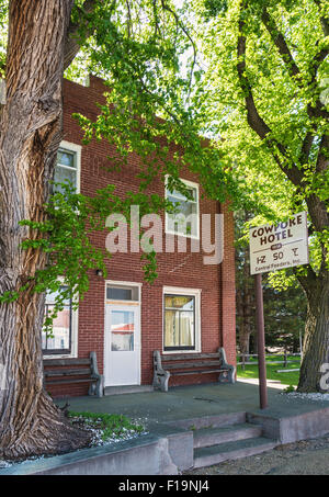 Nebraska, Thedford, Sandhills Reise Hwy 2 Scenic Byway, Cowpoke Hotel 1914 Stockfoto