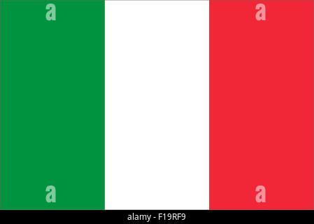 Nationalflagge von Italien Stockfoto