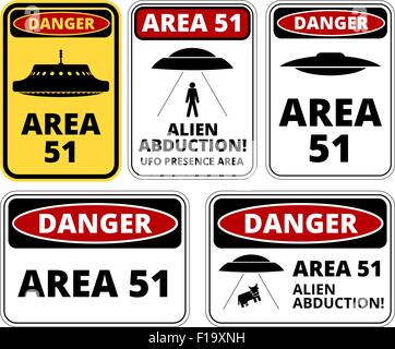 UFO-Gefahr Stock Vektor