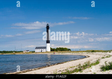 Lösen Leuchtturm gegen blauen Himmel, Insel Saaremaa, Estland Stockfoto