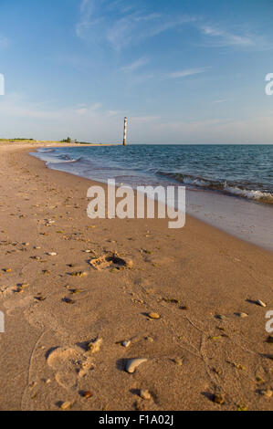 Sonnenuntergang über Strand von Vilsandi Nationalpark, Saaremaa, Estland Stockfoto