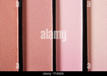 Braun und rosa Lidschatten Paletten Textur-Hintergrund Stockfoto