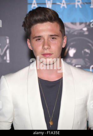 Los Angeles, Kalifornien, USA. 30. August 2015. Brooklyn Beckham kommt für 2015 MTV Video Music Awards auf der Microsoft-Theater. Bildnachweis: Lisa O'Connor/ZUMA Draht/Alamy Live-Nachrichten Stockfoto