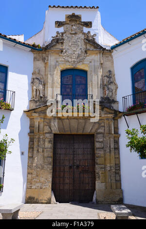 Haupteingang zum Palacio de Viana, Córdoba, Andalusien, Spanien Stockfoto