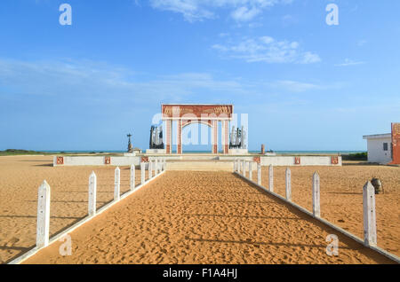 Tür ohne Wiederkehr (Porte du nicht Retour) in Ouidah, einem ehemaligen Slade Handel Post in Benin Stockfoto