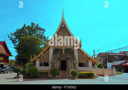 Provinz Loei, Thailand. 15. Oktober 2014. antike Tempel Wat Si Khun Mueang, Chiang Khan, Provinz Loei, Thailand © Andrey Nekrassow/ZUMA Wire/ZUMAPRESS.com/Alamy Live-Nachrichten Stockfoto