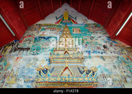 Provinz Loei, Thailand. 15. Oktober 2014. antike Tempel Wat Si Khun Mueang, Chiang Khan, Provinz Loei, Thailand © Andrey Nekrassow/ZUMA Wire/ZUMAPRESS.com/Alamy Live-Nachrichten Stockfoto