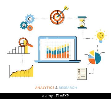 Analyseprozess Stock Vektor