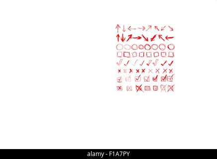 Kreis markieren Stock Vektor