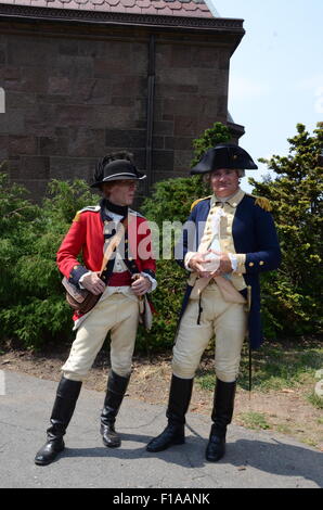 Schlacht von Brooklyn Reenactment grün Holz Friedhof 2015 NewYork Stockfoto