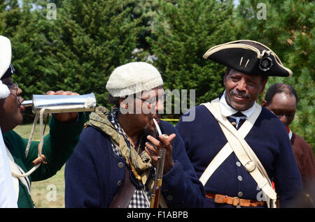 Schlacht von Brooklyn Reenactment grün Holz Friedhof 2015 NewYork Stockfoto