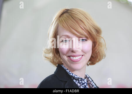 Edinburgh. VEREINIGTES KÖNIGREICH. 31. August. Edinburgh International Book Festival. Tag 17 Edinburgh International Book Festival findet statt in Charlotte Square Gardens. Abgebildete Katrine Marcal. Pako Mera/Alamy Live-Nachrichten Stockfoto