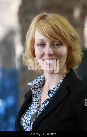 Edinburgh. VEREINIGTES KÖNIGREICH. 31. August. Edinburgh International Book Festival. Tag 17 Edinburgh International Book Festival findet statt in Charlotte Square Gardens. Abgebildete Katrine Marcal. Pako Mera/Alamy Live-Nachrichten Stockfoto