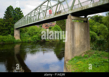 Arley Brücke über den Fluss Severn Arley Worcestershire UK Stockfoto