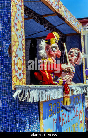 Punch und Judy Puppenspiel Stockfoto