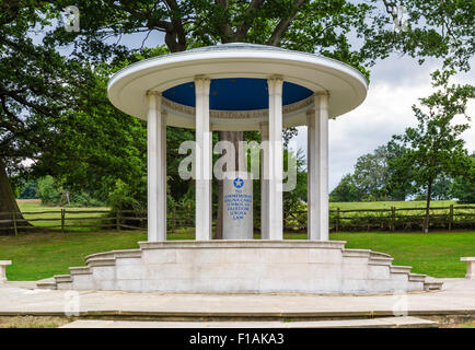 ABA (American Bar Association) Magna Carta Memorial, Runnymede, Surrey, England, Vereinigtes Königreich Stockfoto