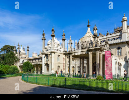 Brighton, East Sussex. Der Royal Pavilion, entworfen vom Architekten John Nash, Brighton, England, Großbritannien Stockfoto