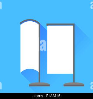 Vertikale Beach Banner Icons Stock Vektor