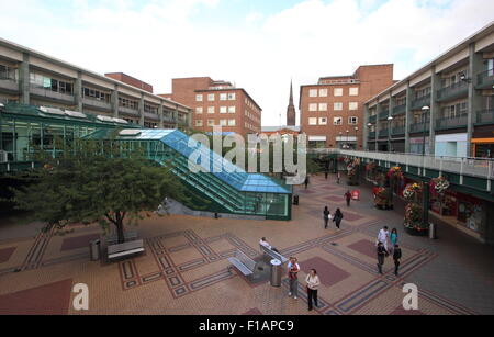 Der Bezirk in Coventry Stadtzentrum, West Midlands, England, UK Stockfoto