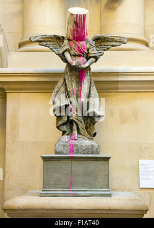 Banksy Engel Skulptur, Bristol Museum, Bristol, England, Großbritannien Stockfoto