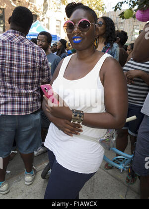 Spike Lee Straßenfest in Bedford-Stuyvesant Abschnitt von Brooklyn, New York, 29. August, 20015. Stockfoto