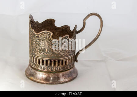 Kerze, Kerze-Halter, Bronze, Metall, Licht, vintage Stockfoto