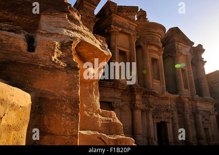 Das Kloster (el Deir) Petra Stockfoto