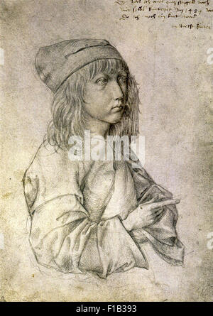 Albrecht Dürer - Self Portrait am Alter von dreizehn Stockfoto