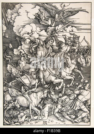 Albrecht Dürer - die vier Reiter aus der Apokalypse Stockfoto