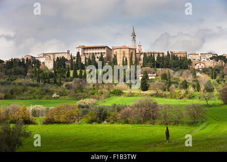 Pienza, Val d &#39; Orcia, Toskana, Provinz Siena, Italien Stockfoto