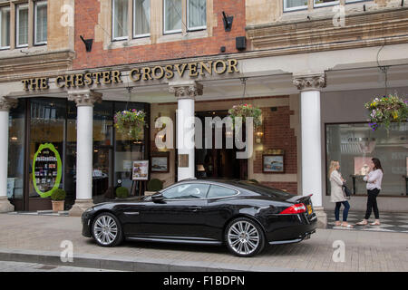 Chester Grosvenor Hotel, Foregate Street, Chester, England, Vereinigtes Königreich Stockfoto