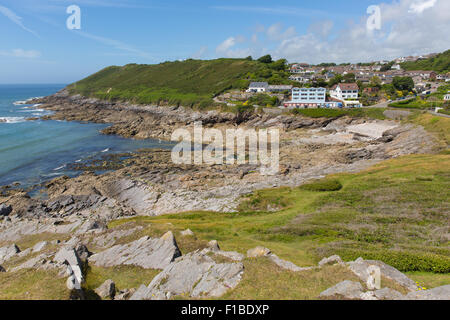 Limeslade Bucht der Gower Halbinsel South Wales neben Bracelet-Bucht und in der Nähe von Swansea City und die Mumbles Stockfoto