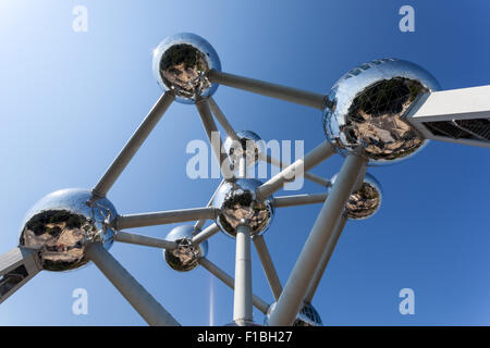 Die Struktur des Atomiums in Brüssel, Belgien Stockfoto