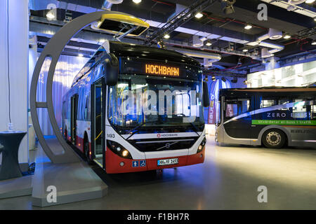 Berlin, Deutschland, der Volvo 7900 Hybrid Elektro Stockfoto