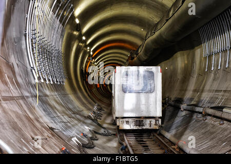 Berlin, Deutschland, U5-Tunnelbaustelle Stockfoto