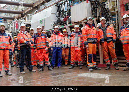 Berlin, Deutschland, U5-Tunnelbaustelle Stockfoto