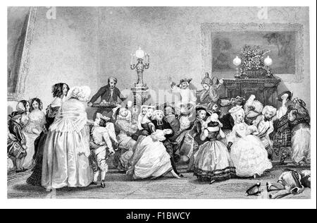 Juvenile Fancy Ball Paris 1854 Stockfoto