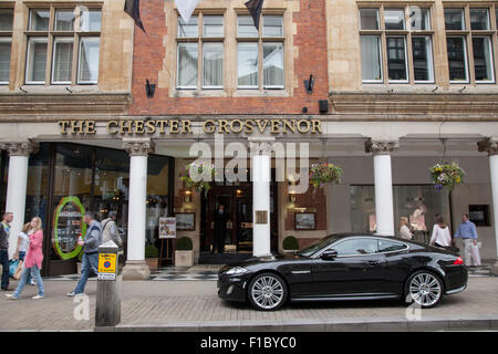 Chester Grosvenor Hotel, Foregate Street, Chester, England, Vereinigtes Königreich Stockfoto