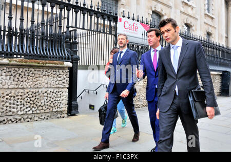 London, England, Vereinigtes Königreich. Jungunternehmer am Strang Stockfoto