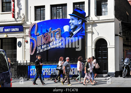 London, England, Vereinigtes Königreich. "Sinatra" at the London Palladium, Argyll Street. August 2015 Stockfoto