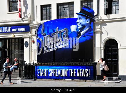 London, England, Vereinigtes Königreich. "Sinatra" at the London Palladium, Argyll Street. August 2015 Stockfoto