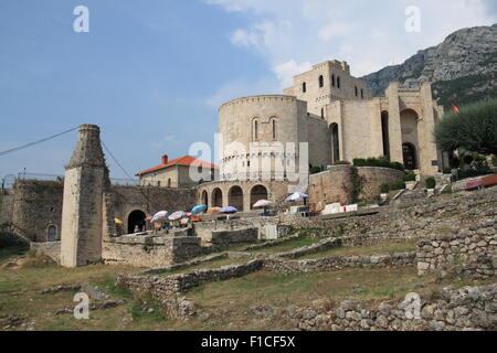 Skanderbeg Nationalmuseum, Kruja Schloss, Kruja, Albanien, Balkan, Europa Stockfoto