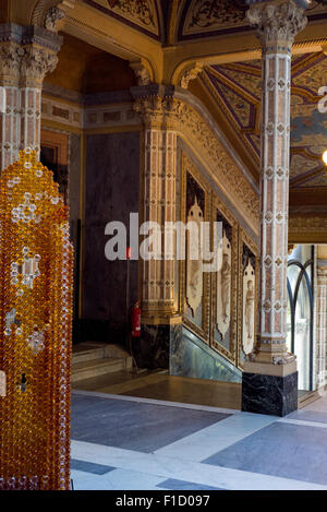 Verzierte Treppe in der Akademie der bildenden Künste Venedig Italien Stockfoto